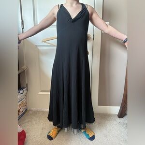 Gorgeous Black Lida Baday cocktail Dress size small